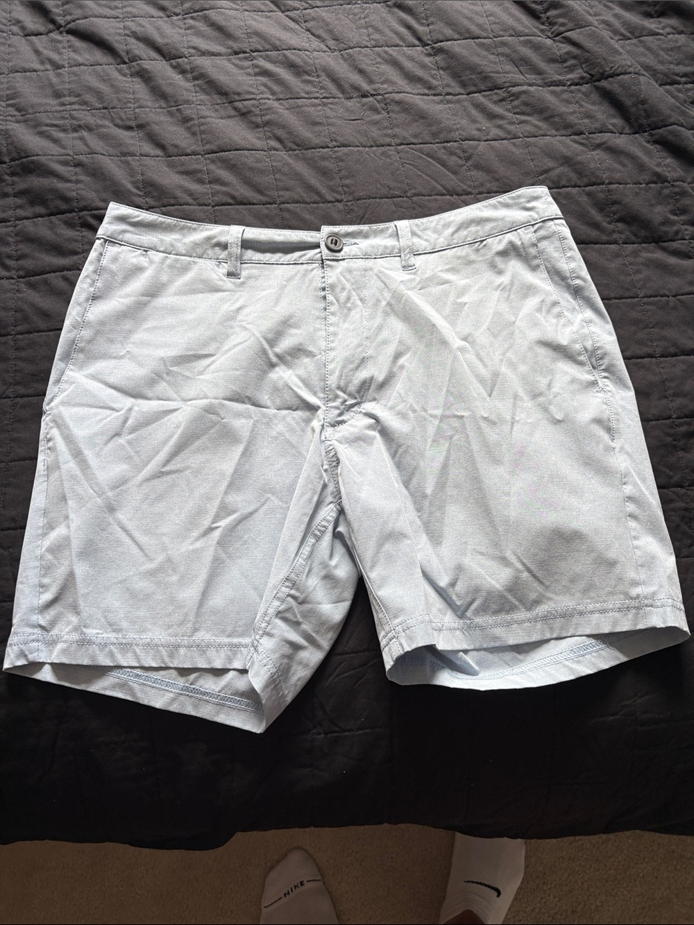 Quiet Storm Light Gray Men's Casual Shorts